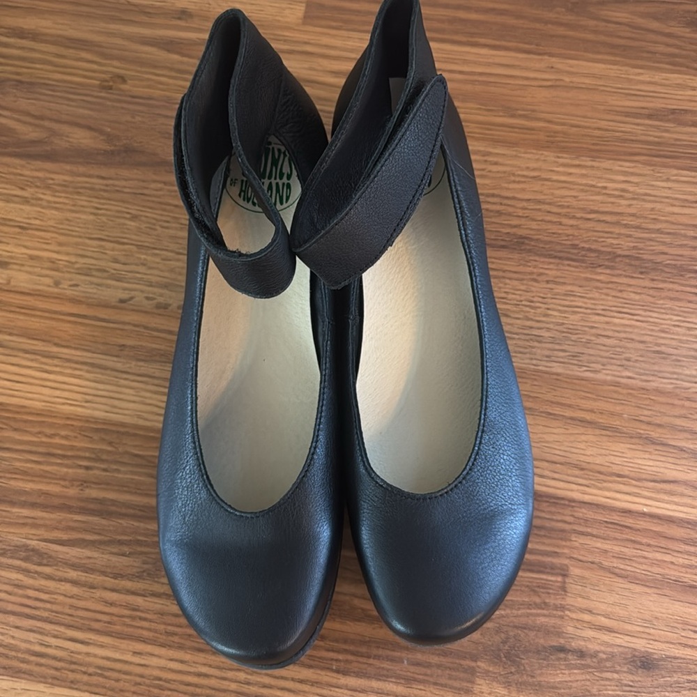 Loints Of Holland Sydney Wedge Ankle Strap Womens Black Nappa Leather EU 41 Shoe - Picture 6 of 12